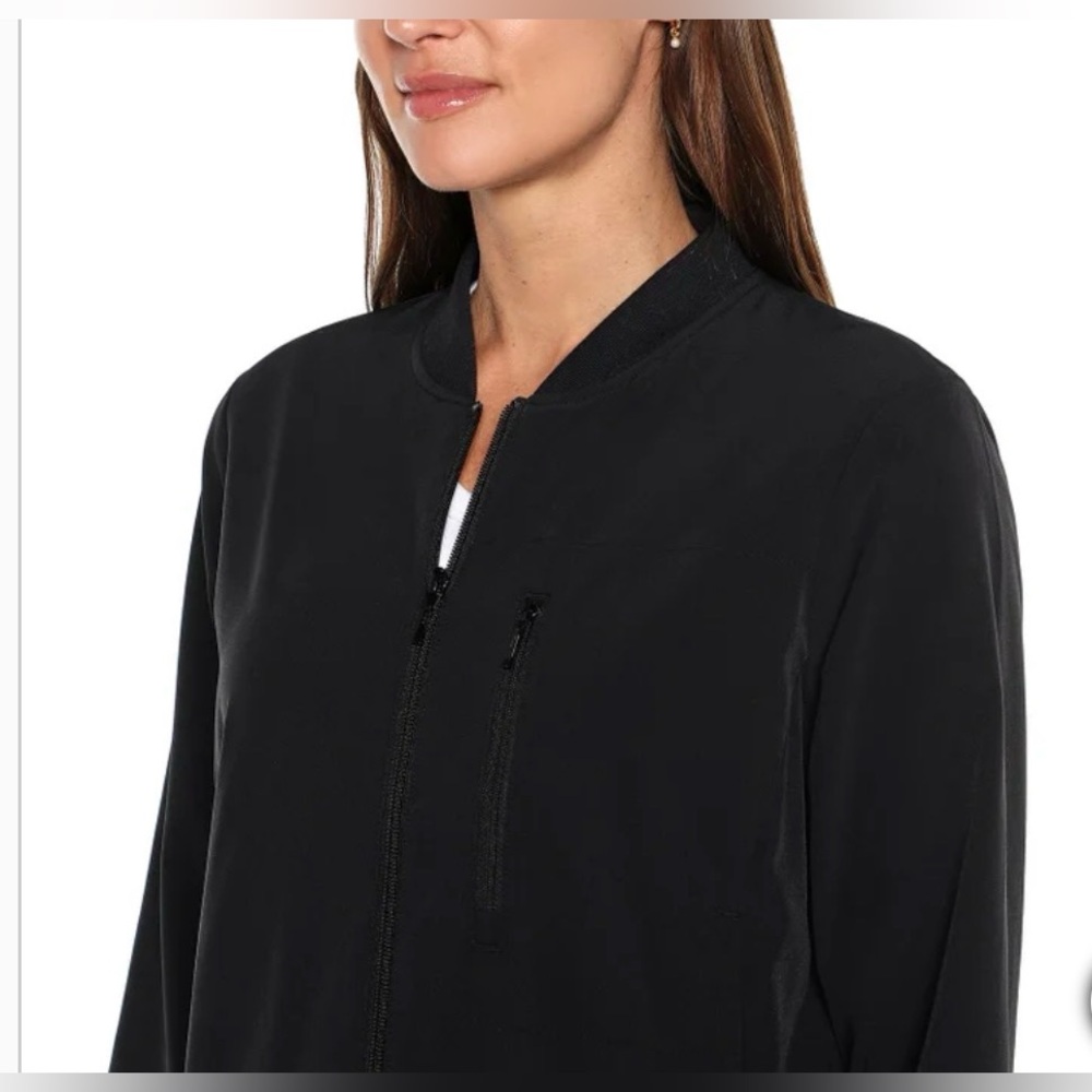 Banana Republic Women's Classic Black Bomber Jacket - Picture 2 of 8